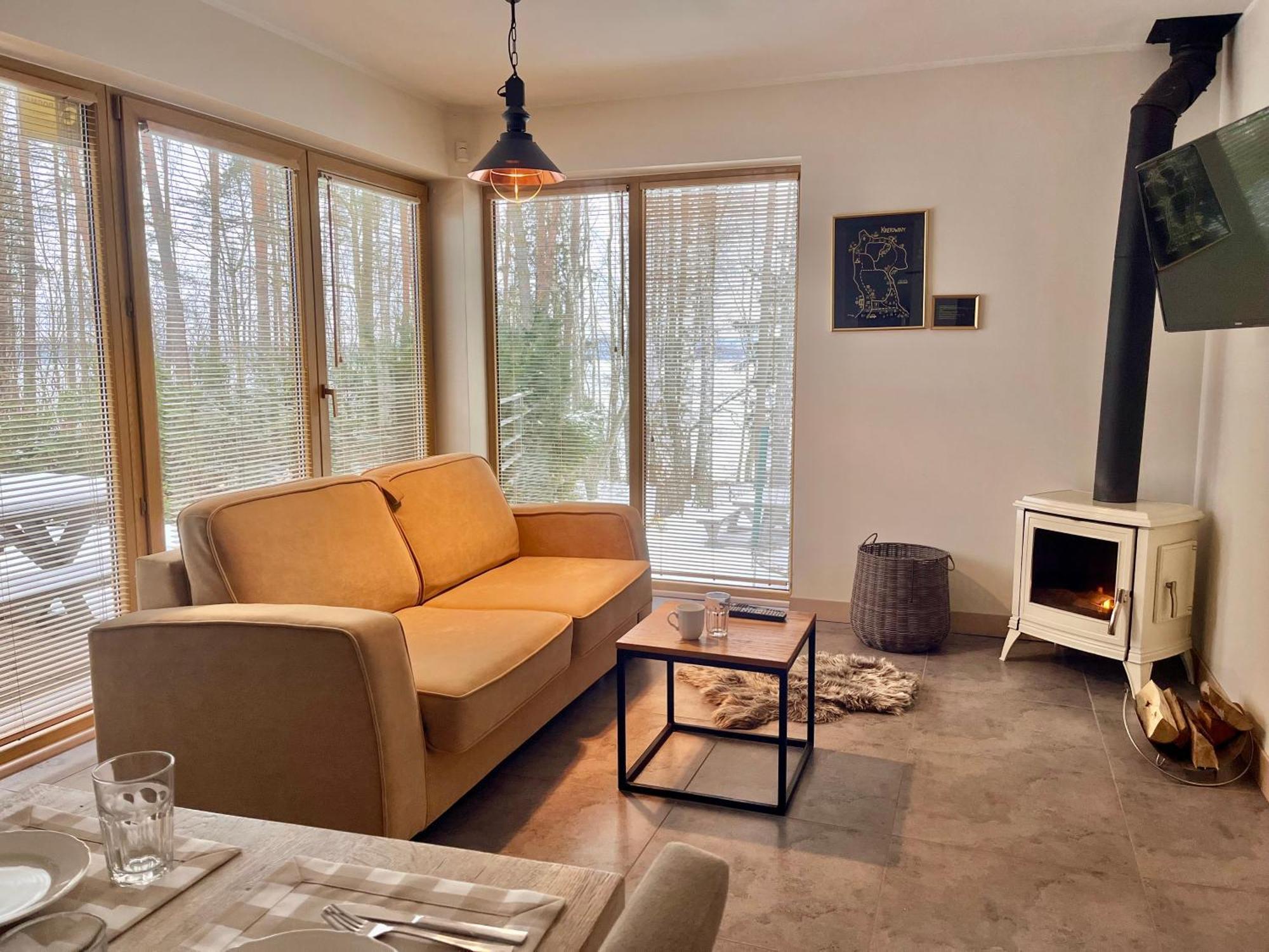 Mazursko - Komfortowe Apartamenty Nad Jeziorem, Sauna, Kominki Na Parterze Кретовины Экстерьер фото